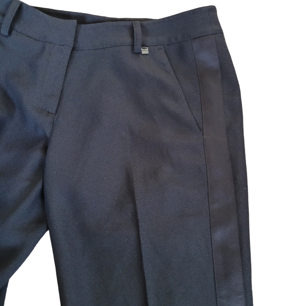 Rudsak Tuxedo Dress Pants Satin Side Stripes Slim Fit Cropped - Picture 7 of 11